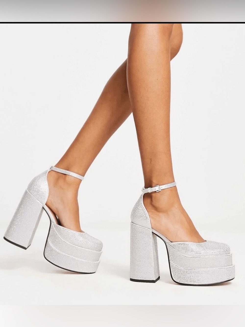 Steve Madden Charlize Platform Heels, Covered All Over In Sparkling Rhinestone